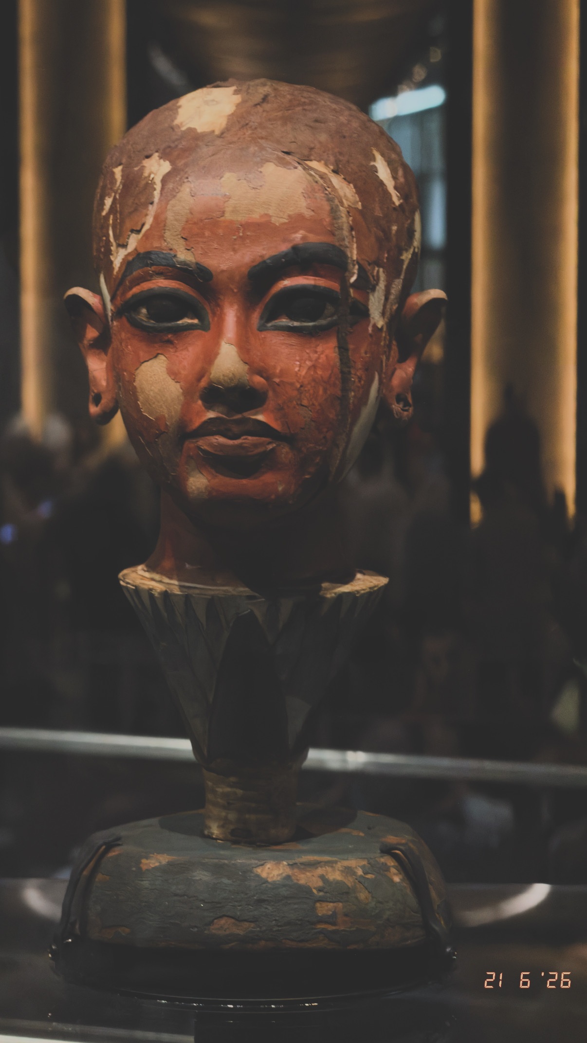 A face in the collection. Grand Egyptian Museum.