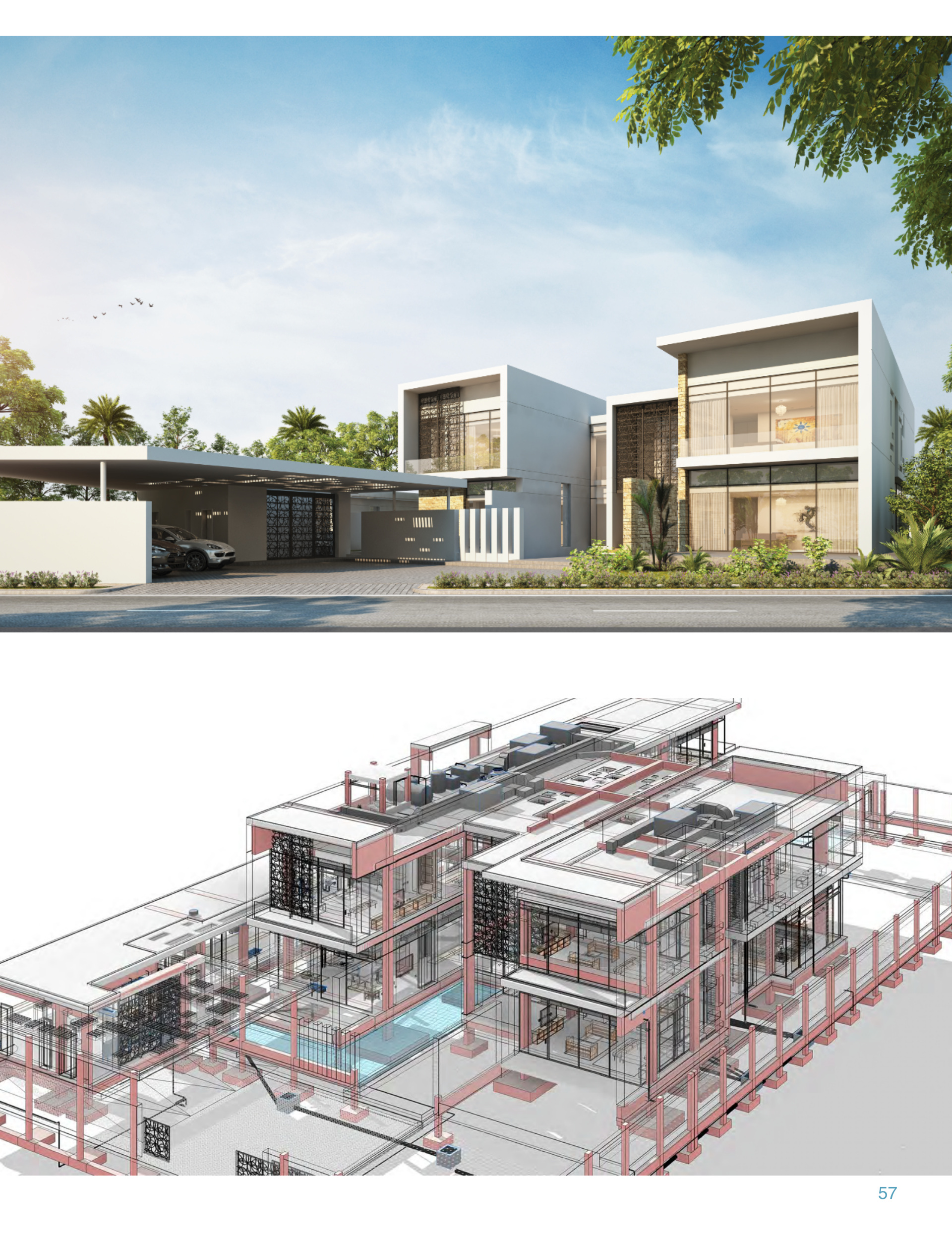 Single Family Villa — Building model and design visualisation