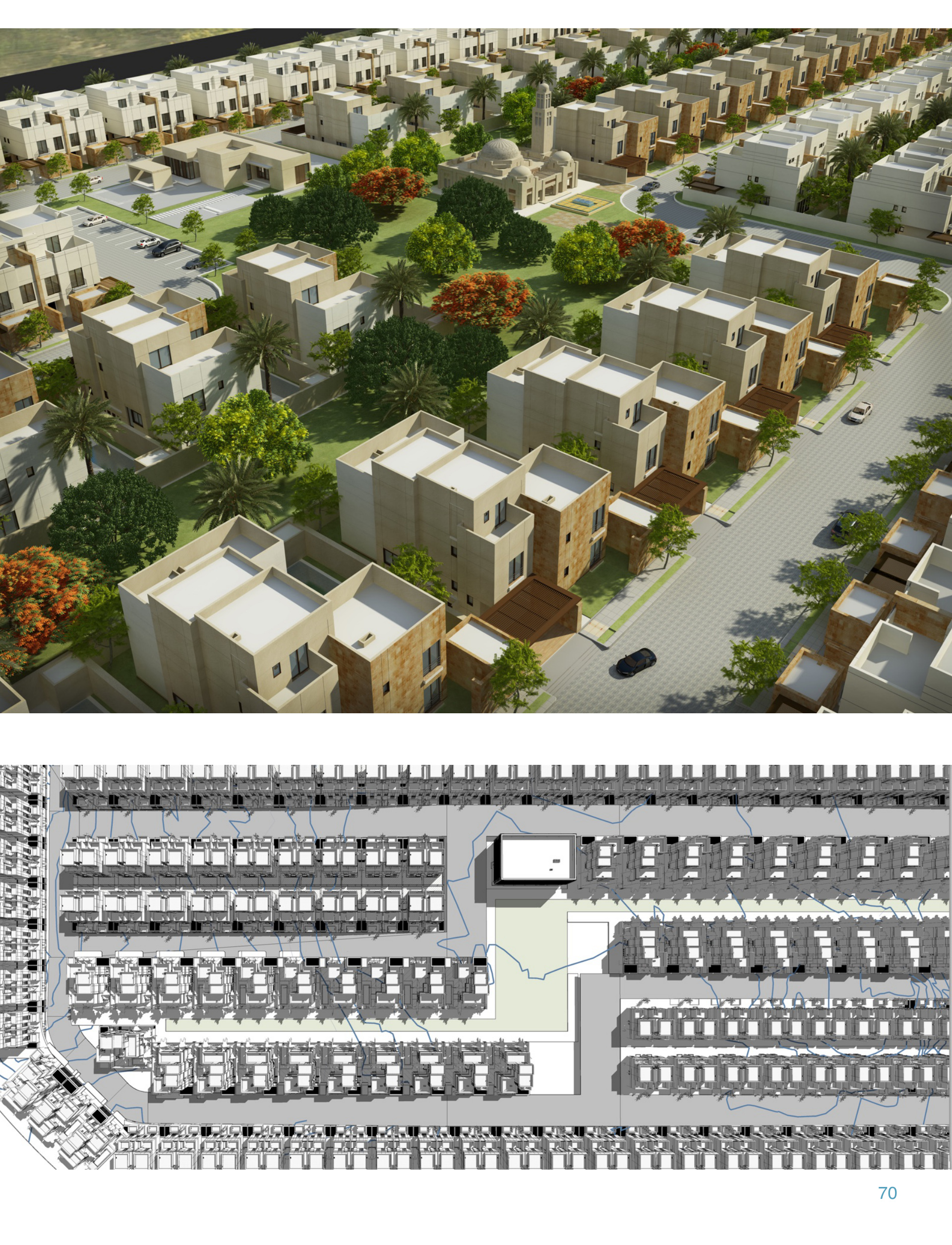Alrabia Residences — Community visualisation and plan