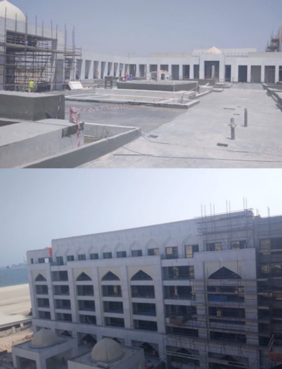 Dhofar Beach Hotel & Resort — Construction photographs of resort wings