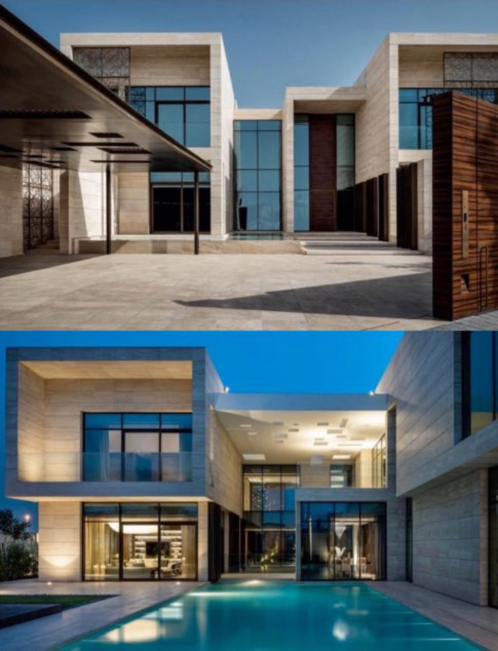 Single Family Villa — Day and evening project photographs