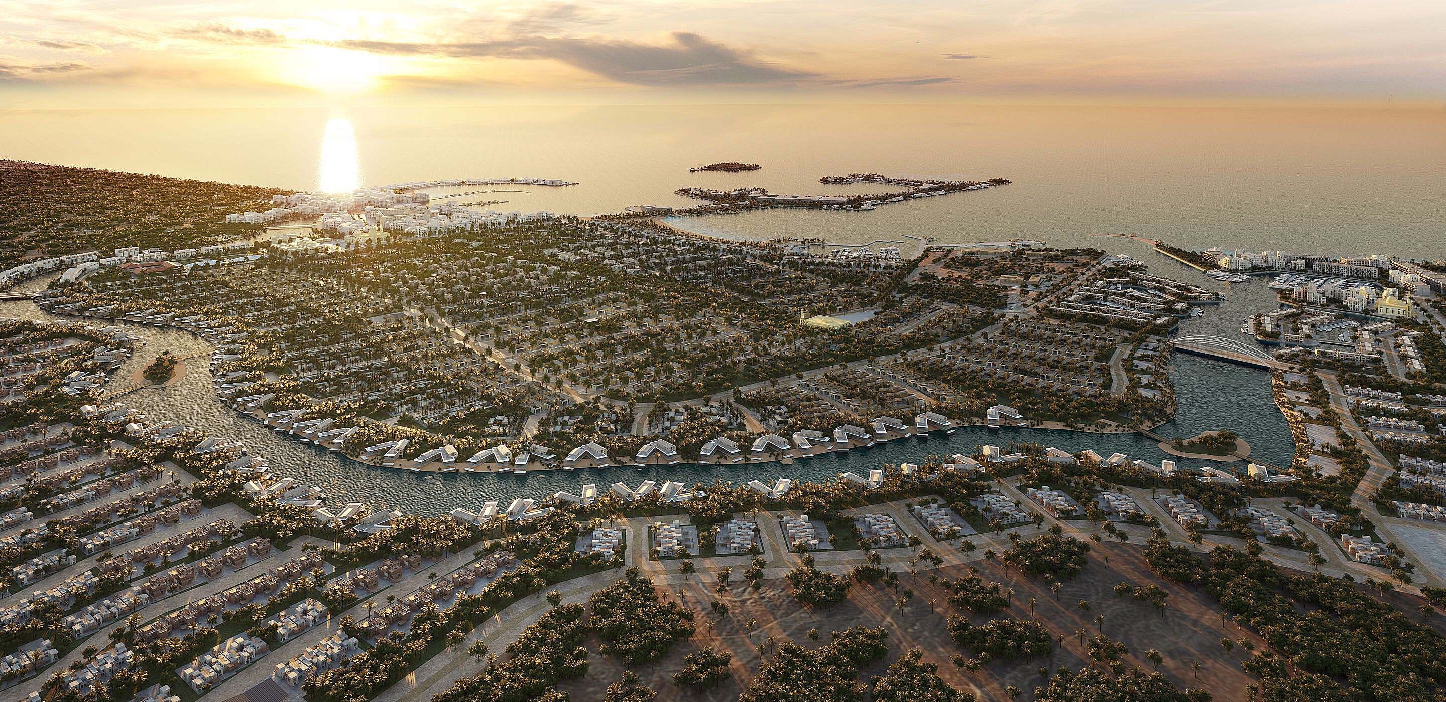 SHA Emirates — Wider AlJurf masterplan visualisation / BSBG