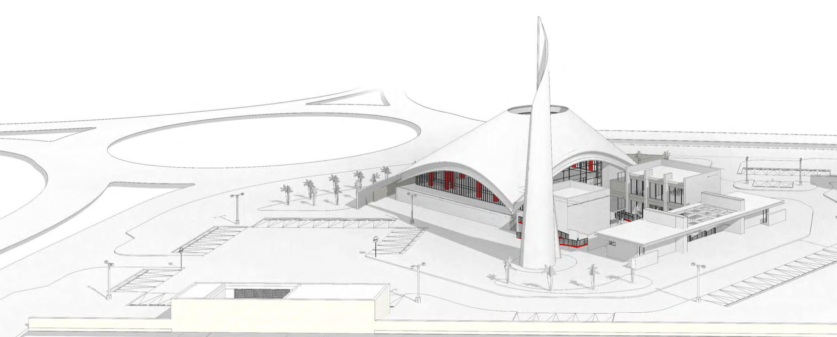 Mosque architectural model