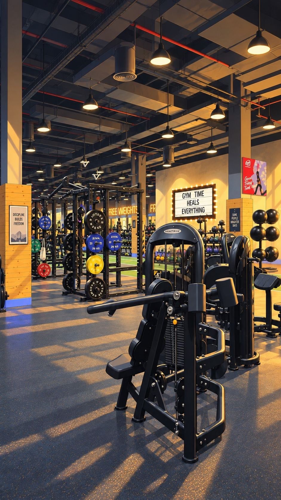 The gym before the day begins