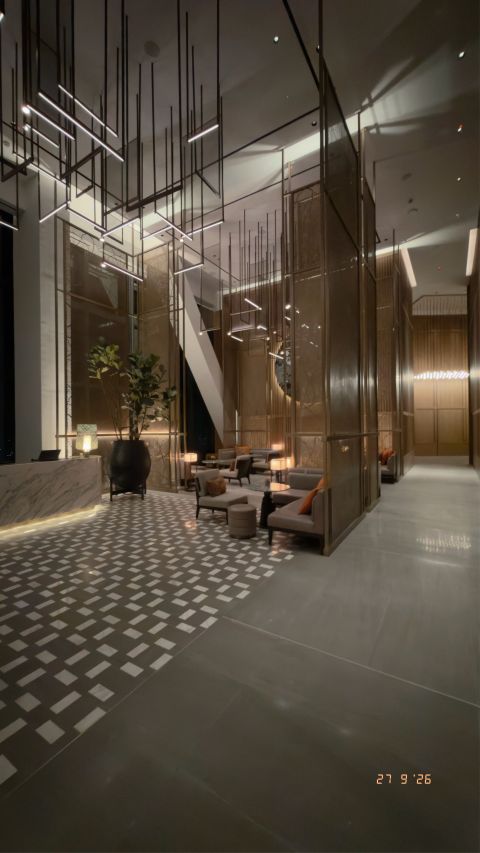 Layered light inside Park Hyatt