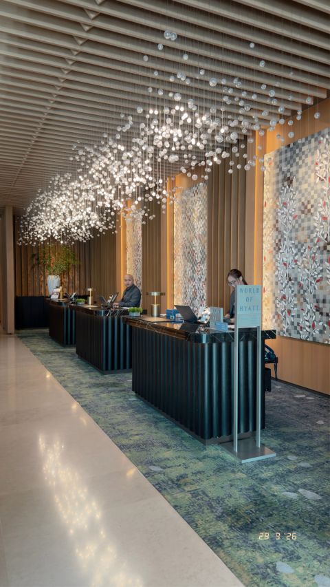 Hyatt Regency Kuala Lumpur — lobby and suspended installation